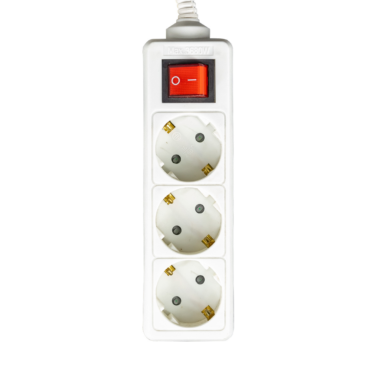 Regleta 3 Enchufes Schuko 1,5m con Interruptor 7hSevenOn Bases Múltiples 1